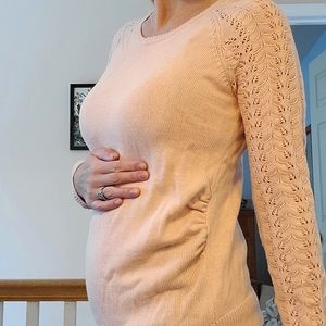 Pink H&M maternity sweater